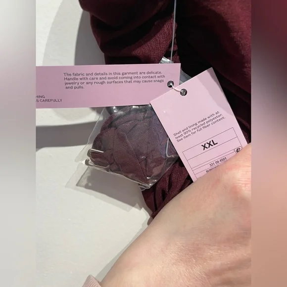 Wild Fable Women's Ruched Ruffle Tube Mini Bodycon Dress Burgundy Size XXL NWT - Picture 3 of 4